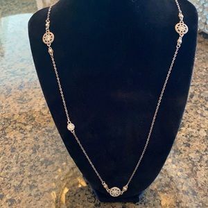 Brighton Intrigue Petite Long Necklace (Silver)